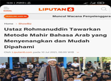 Ustaz Rohmanuddin Tawarkan Metode Mahir Bahasa Arab